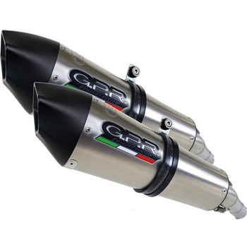 Original For Ktm Lc4 640 2005/06 Pair Homologated スリッポンエキゾースト  Gpe Ann.Titanium GPR Exhaust (ジーピーアールエキゾースト)