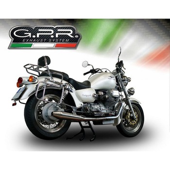 Original For Moto Guzzi California 1100 2003/05 Pair Homologated スリッポンエキゾースト  Vintacone GPR Exhaust (ジーピーアールエキゾースト)