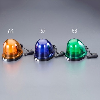 [DC12V/24V] LED回転・点滅灯(モーターレス/青色) エスコ