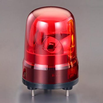 EA983FS-125RA DC12～24V LED回転灯(ブザー付/赤色) エスコ 寸法Φ100