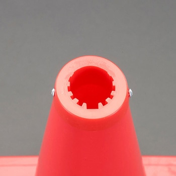 380x380x670mm ヤワラカ カットコーン(赤/反射有/2本) エスコ