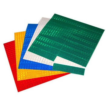 25x100mm ハイレベル反射シート(16ピース/黄 エスコ