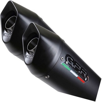 Original For Suzuki Hayabusa 1300 2001/06 Pair Homologated スリッポンエキゾースト  Furore Nero - GPR Exhaust (ジーピーアールエキゾースト)