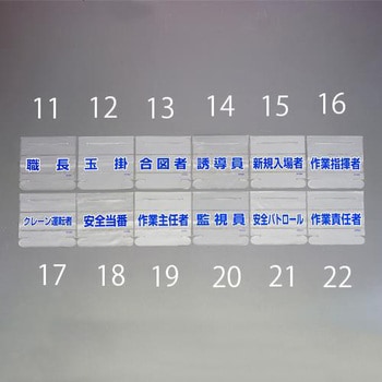 EA983RH-20 58x165mm 識別バンド用ネームカバー(監視員) 1枚 エスコ