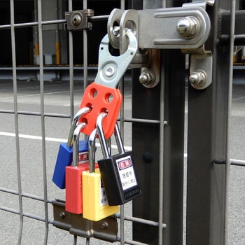 38mm 南京錠(ロックアウト用/青) エスコ