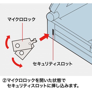 セキュリティスロット用ロック エスコ