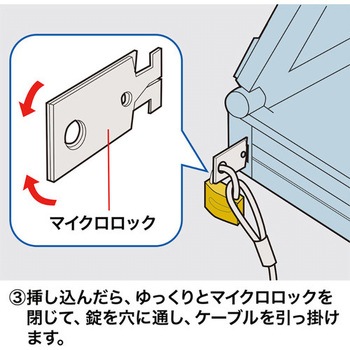 セキュリティスロット用ロック エスコ