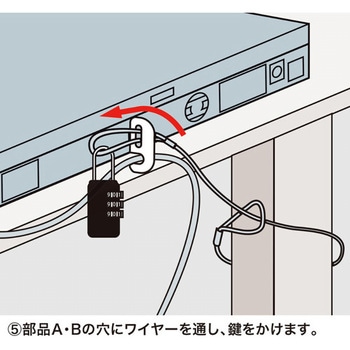 セキュリティスロット用ロック エスコ