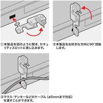 セキュリティスロット用ロック エスコ