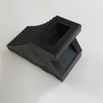 110x235x125mm タイヤストッパー(黒/ヒモ付/1組) エスコ