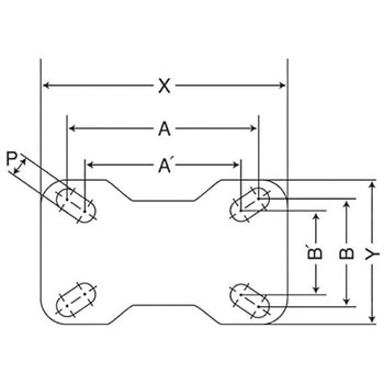 125mm キャスター(固定金具・ステンレス製) エスコ