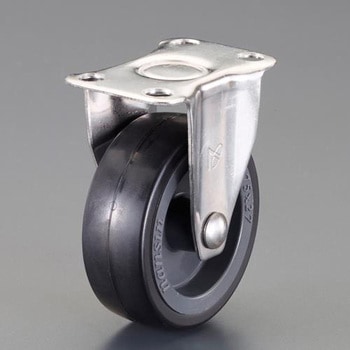 65mm キャスター(固定金具・ステンレス製) エスコ