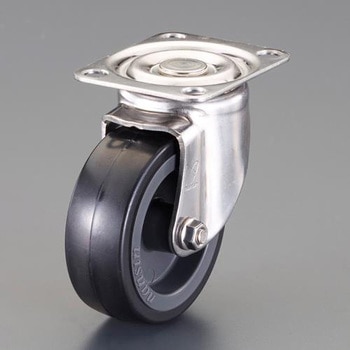 100mm キャスター(自在金具・ステンレス製) エスコ