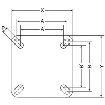 125mm キャスター(自在金具付・静電防止) - エスコ