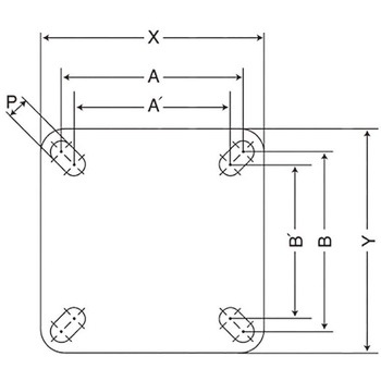 150mm キャスター(自在金具付・静電防止) - エスコ