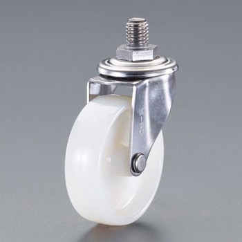 50mm キャスター(自在金具・ネジ式・ステンレス製) エスコ
