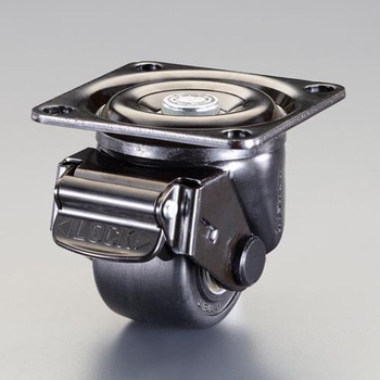 75mm キャスター(自在金具・低床重荷重・ブレーキ) エスコ