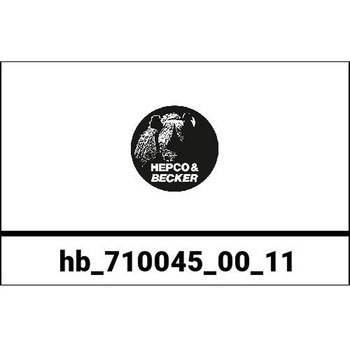 Painted panel ブラック for Junior sidecases 30 or 40 right side HEPCO&BECKER (ヘプコ&ベッカー)