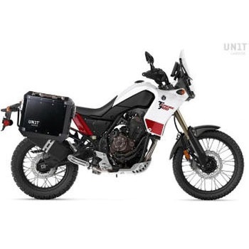 Pair of Atlas 47L + 41L Aluminum panniers with Yamaha frames | AL2C-BL-3206-BL - UnitGarage (ユニットガレージ)