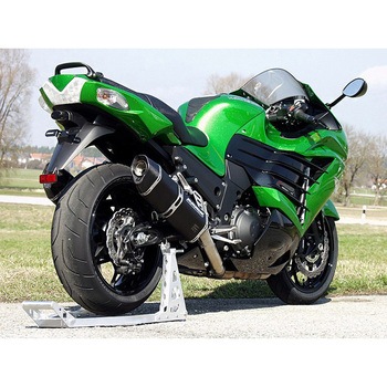 Penta-Tec フルシステムレーシングマフラー 4in2 (VRキャタライザー)   ステンレスブラック for ZZR1400 BODIS (ボディス)