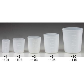100ml 計量カップ(10個) エスコ