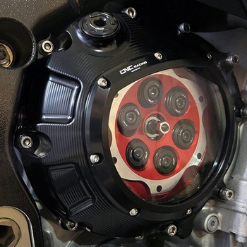 Pressure plate BMW - Bicolor Red/Silver CNC Racing (シーエヌシーレーシング)