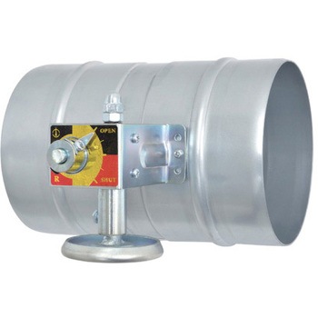 Φ150x132mm 風量調節ダンパー(ウォーム式) エスコ