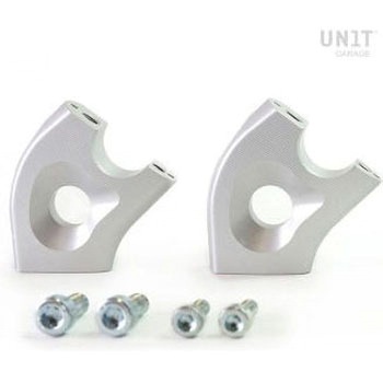 Raised and set back handlebar risers for Bmw nineT Urban GS-Scrambler | 1683 UnitGarage (ユニットガレージ)