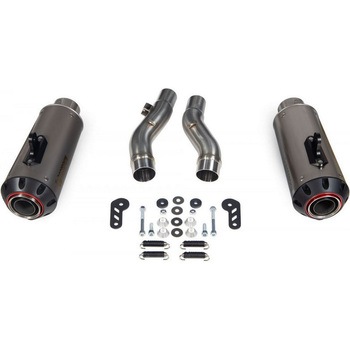 Red Power スリップオン (Pair) チタンスリーブ (NON EU HOMOLOGATED) - Scorpion (スコーピオン)