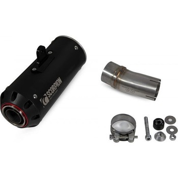 Red Power スリップオン Black Ceramic Coated Sleeve (NON EU HOMOLOGATED) Scorpion (スコーピオン)