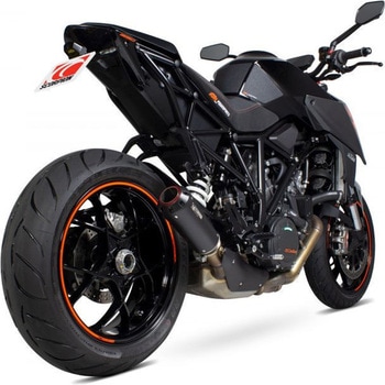Red Power スリップオン Black Ceramic Coated Sleeve (NON EU HOMOLOGATED) Scorpion (スコーピオン)