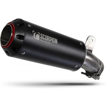 Red Power スリップオン Black Ceramic Coated Sleeve (NON EU HOMOLOGATED) Scorpion (スコーピオン)