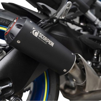 Red Power スリップオン Black Ceramic Coated Sleeve (NON EU HOMOLOGATED) Scorpion (スコーピオン)
