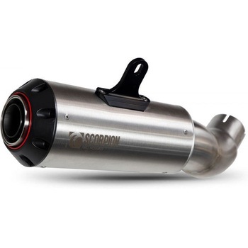 Red Power スリップオン ブラッシュドステンレススリーブ (NON EU HOMOLOGATED) Scorpion (スコーピオン)