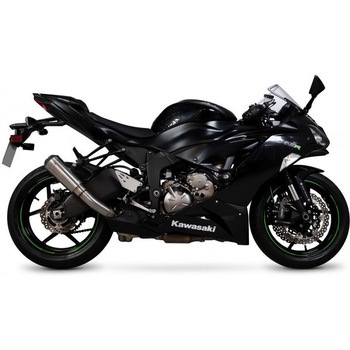 Red Power スリップオン ブラッシュドステンレススリーブ (NON EU HOMOLOGATED) Scorpion (スコーピオン)