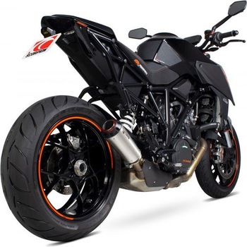 Red Power スリップオン ブラッシュドステンレススリーブ (NON EU HOMOLOGATED) Scorpion (スコーピオン)