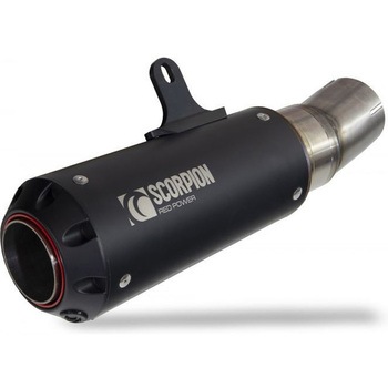 Red Power スリップオン， Black Ceramic Coated Sleeve (NON EU HOMOLOGATED) - Scorpion (スコーピオン)