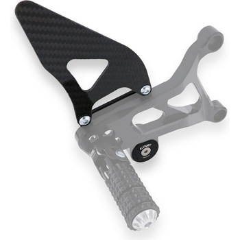 RH heel guard kit for rearsets PE226 ブラック CNC Racing (シーエヌシーレーシング)