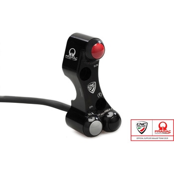Right ハンドルバー switch - Brembo billet CNC and forged brake master cylinder - Pramac Racing limited Edition ブラック CNC Racing (シーエヌシーレーシング)