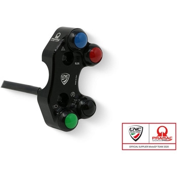 Right ハンドルバー switch Ducati - OEM and RCS Brembo brake master cylinder - Pramac Racing Limited Edition ブラック - CNC Racing (シーエヌシーレーシング)