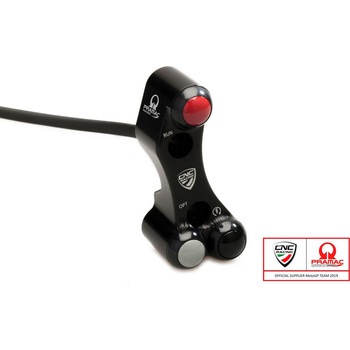 Right ハンドルバー switch Pramac Racing Lim. Ed - OEM and RCS Brembo brake master cylinder ブラック - CNC Racing (シーエヌシーレーシング)