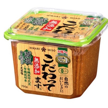 ひかり味噌 無添加 こだわってます減塩 750gx8 ひかり味噌