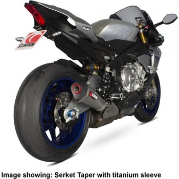 Serket (Taper)テーパースリップオン ステンレススリーブ eマーク Yamaha YZF 1000 Scorpion (スコーピオン)