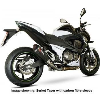 Serket (Taper)テーパースリップオン チタンスリーブ eマーク Kawasaki Z 800 13-16 2013 - 201 Scorpion (スコーピオン)