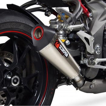 Serket (Taper)テーパースリップオン チタンスリーブ eマーク Triumph 1050 R 2016 - 2 Scorpion (スコーピオン)