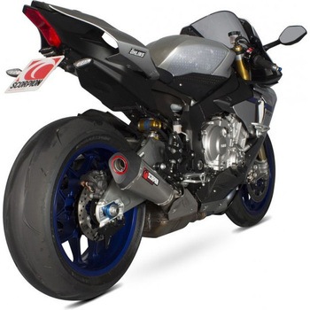 Serket (Taper)テーパースリップオン チタンスリーブ eマーク Yamaha YZF 1000 R1 / R1 - Scorpion (スコーピオン)