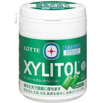ロッテ キシリトールガムライムミント ファミリーボトル 133g x 6 ロッテ