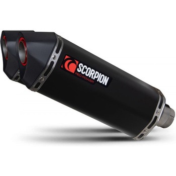 Serket Parallel スリップオン (Pair) Black Ceramic Coated Sleeve (NON EU HOMOLOGATED) - Scorpion (スコーピオン)