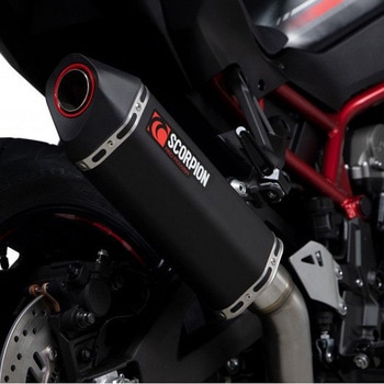 Serket Parallel スリップオン Black Ceramic Coated Sleeve (NON EU HOMOLOGATED) Scorpion (スコーピオン)
