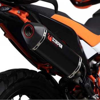 Serket Parallel スリップオン Black Ceramic Coated Sleeve (NON EU HOMOLOGATED) Scorpion (スコーピオン)